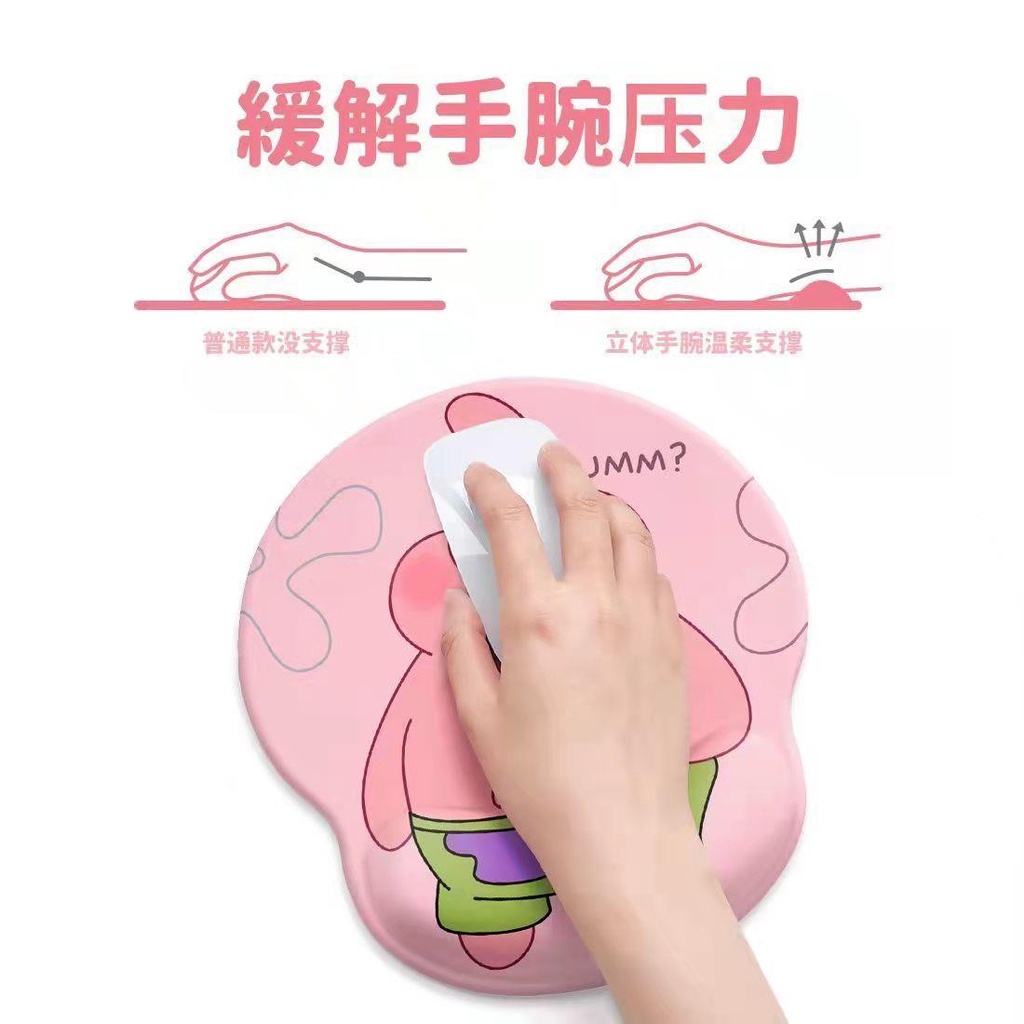 Tấm Lót Chuột / Kê Cổ Tay Hình Gấu / Ngôi Sao / Dâu Tây Dễ Thương Tiện Dụng Cho Văn Phòng