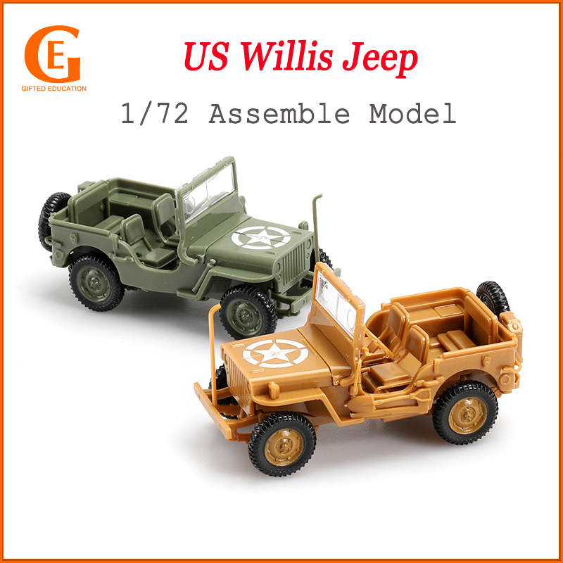 Mô Hình Xe Jeep WW2 Tỉ Lệ 1 / 48 DIY