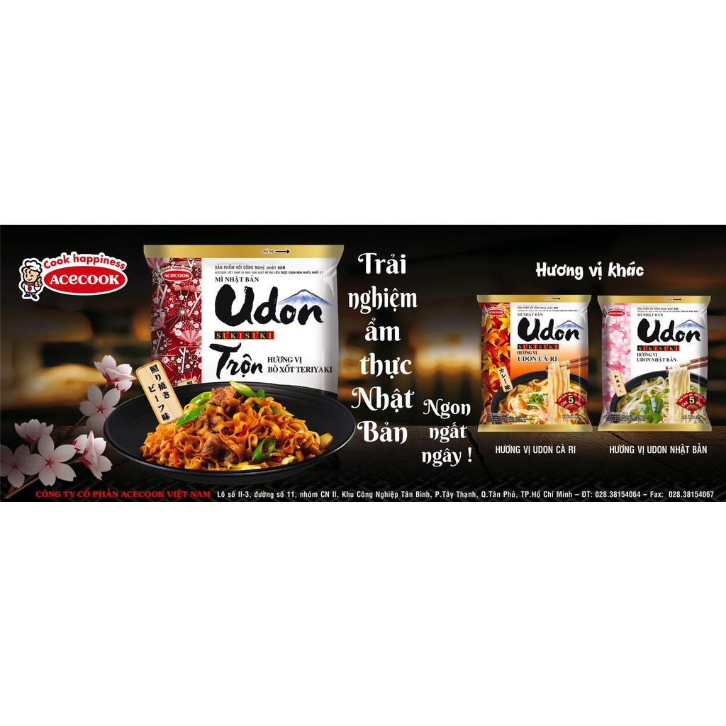 Mì Udon Sưkisưki Acecook gói 75g