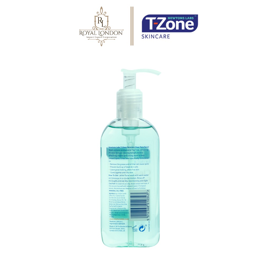 [Mã FMCGMALL -8% đơn 250K] Gel Rửa Mặt Làm Sạch Sâu Tinh Chất Tràm Trà T-Zone Clear Pore Facial Wash 200ml | BigBuy360 - bigbuy360.vn