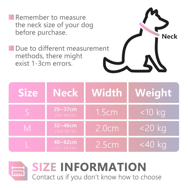 HamshMoc Vòng cổ họa tiết ombre màu gradient có thể điều chỉnh cho thú cưng cỡ nhỏ/vừa/lớn 1