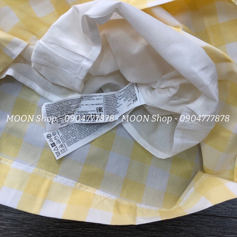 SK220222-Chân váy MNG kẻ vàng