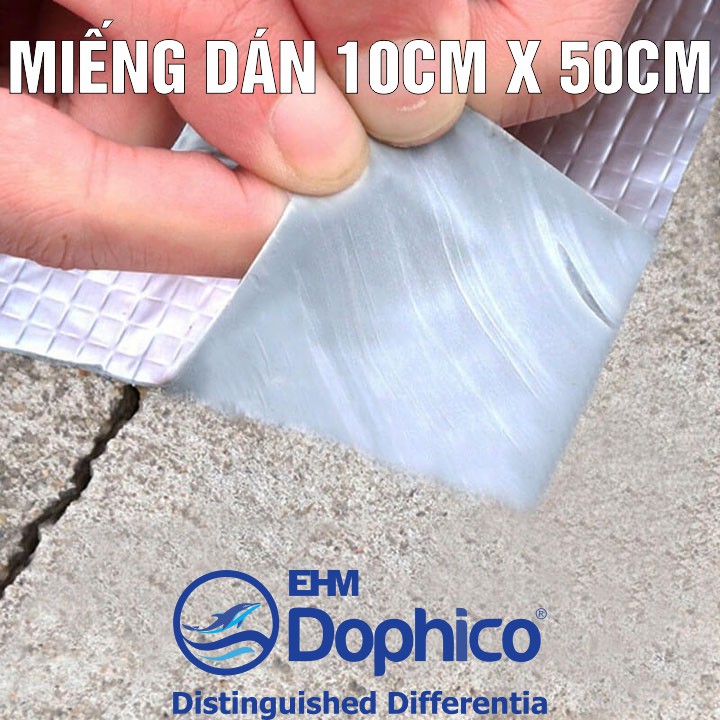 (10cm x 50cm) Miếng dán chống thấm Misha rộng 10cm x dài 50cm – Băng keo chống thấm dột – Bịt rò rỉ ống nước