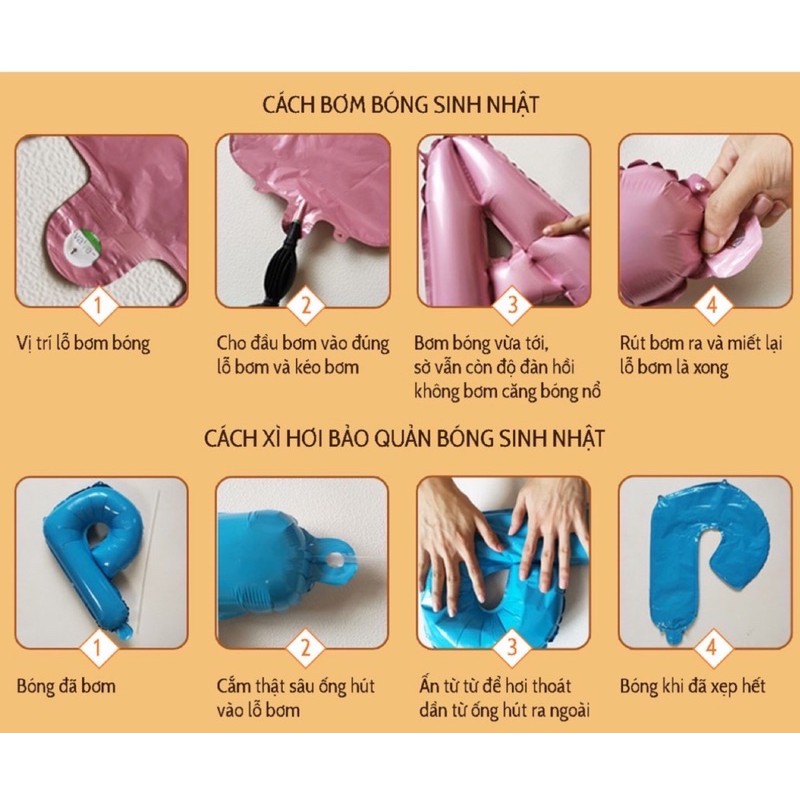 Set Bóng Sinh Nhật MM01 ĐẦY ĐỦ PHỤ KIỆN - milk shop