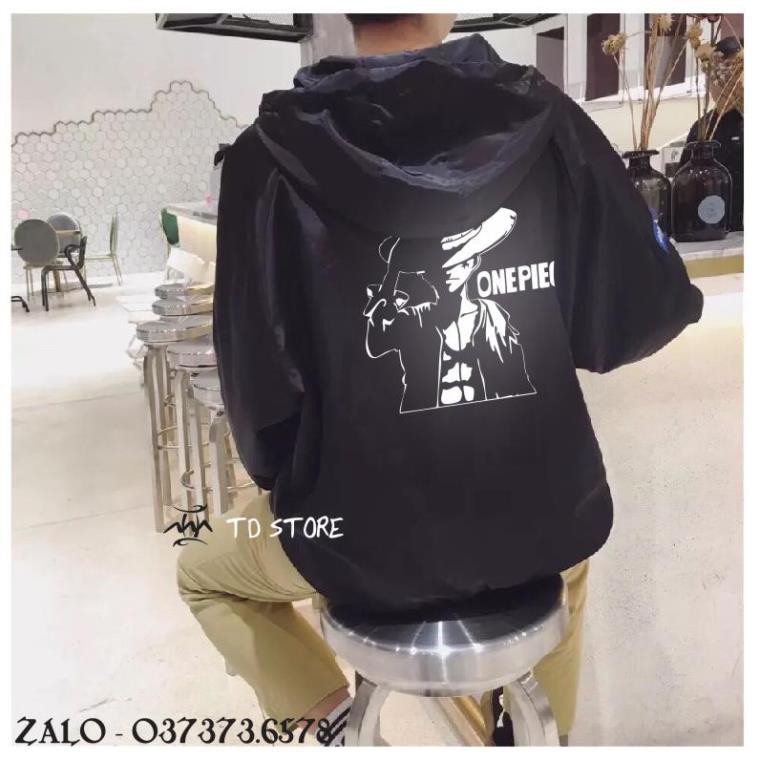 [ RẺ VÔ ĐỊCH ]  [ Form 75kg] Áo khoác dù phản quang Luffy One Piece cực chất chât lượng .