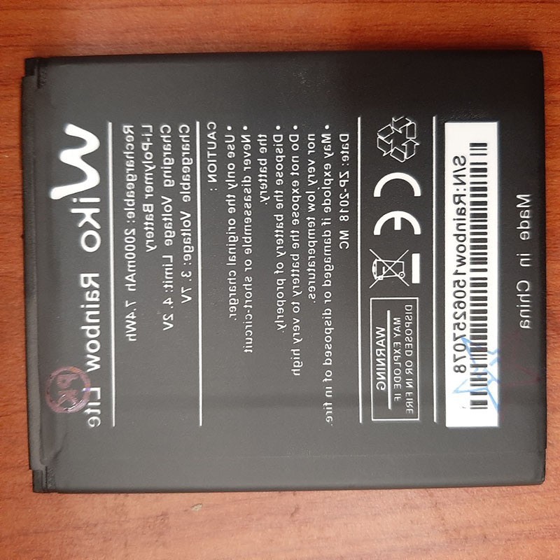 Pin Wiko Rainbow Lite