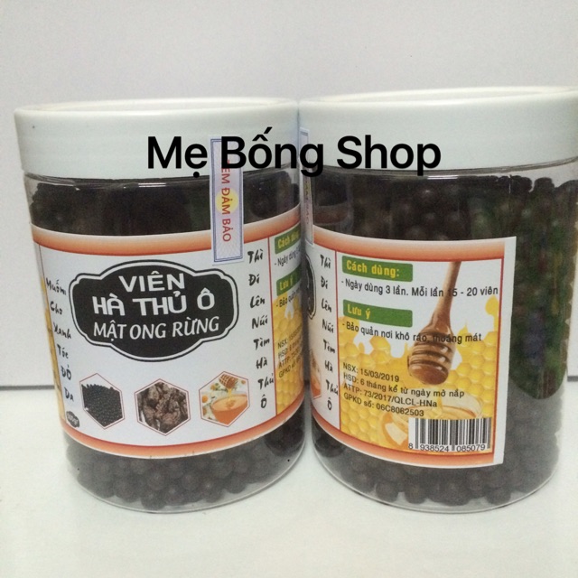 500g viên hà thủ ô mật ong