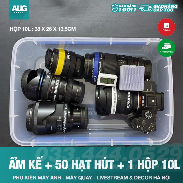 SALE | Hộp chống ẩm 10Lit cho máy ảnh, máy quay, đồ điện tử - AUG Camera & Decor Hà Nội