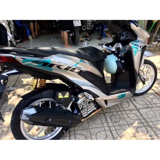 Tem rời Vario in trong dán xe bạc 3 lớp ko bay màu
