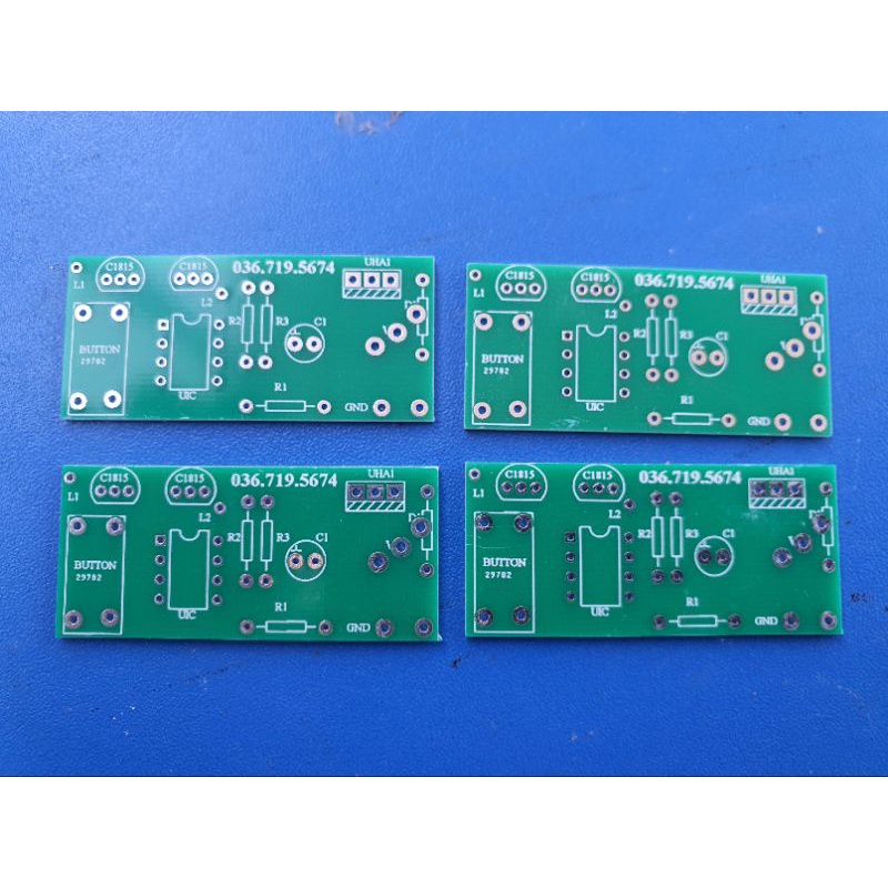 PCB đèn nháy 2 kênh dùng PIC 12F675, 12F629, PCB đèn led câu mực, led nháy câu mực HPE