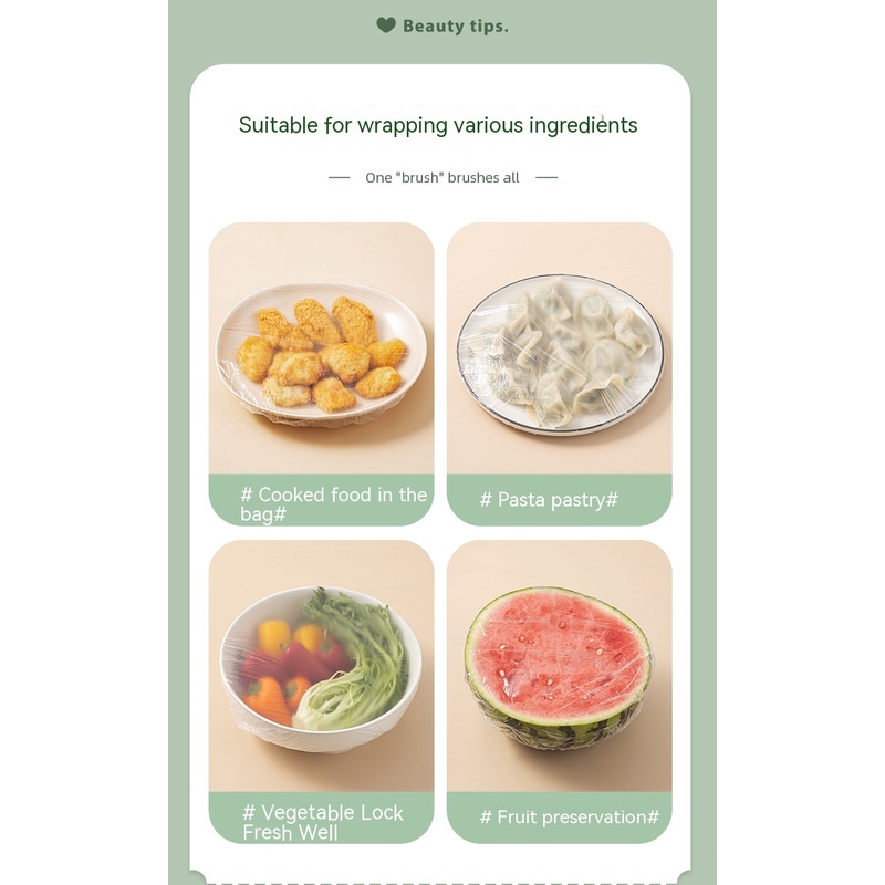 Màng Bọc Tô Chén Trong Suốt Co Giãn Tốt Tiện Dụng Cho Nhà Bếp