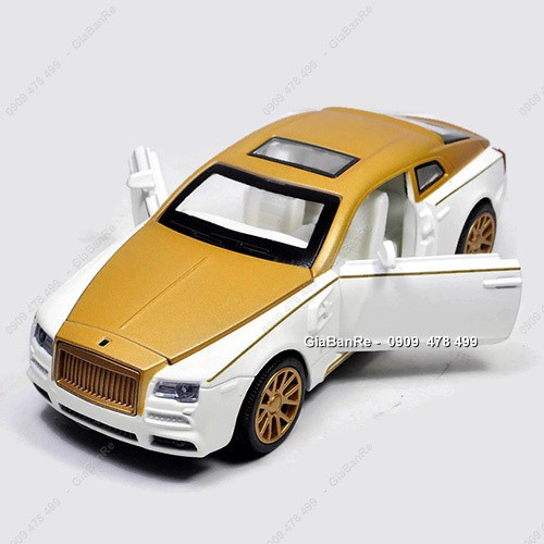 Xe Mô Hình Kim Loại Rr Wraith Tỉ Lệ 1:32 - Vàng Trắng - 9856.1