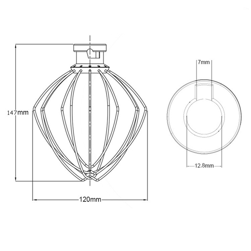 Dụng Cụ Đánh Trứng Bằng Thép Không Gỉ Cho Hauswirt HM740/ACA CG108/Beow C03/Donlim/Ashton