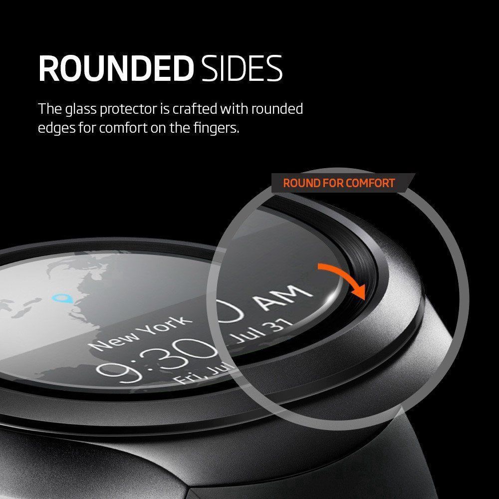 Set 2 kính cường lực bảo vệ mặt đồng hồ thông minh dành cho Samsung Gear S2 Classic/ S3/ Gear Sport