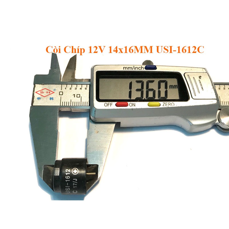 Còi Chíp 12V 14x16MM USI-1612C🍀Còi 12V Sử Dụng Mạch Điện Tử