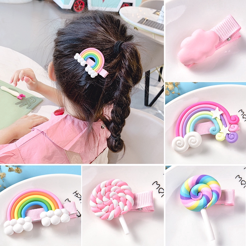 Set 3 Kẹp Tóc Nhiều Màu Sắc Cho Bé Gái