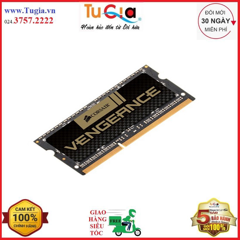 RAM Laptop 8GB Corsair Bus 1600MHz CMSX8GX3M1A1600C10-Hàng chính hãng