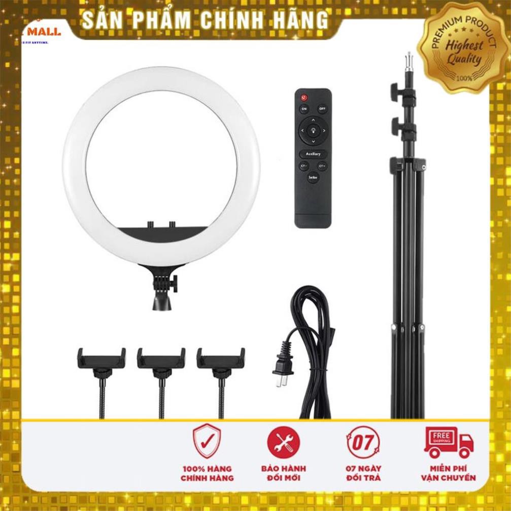 Đèn Livestream size 45 3 kẹp điện thoai, Phù hợp cho Livestream, Spa làm đẹp, tặng kèm chân bảo hành đổi mới