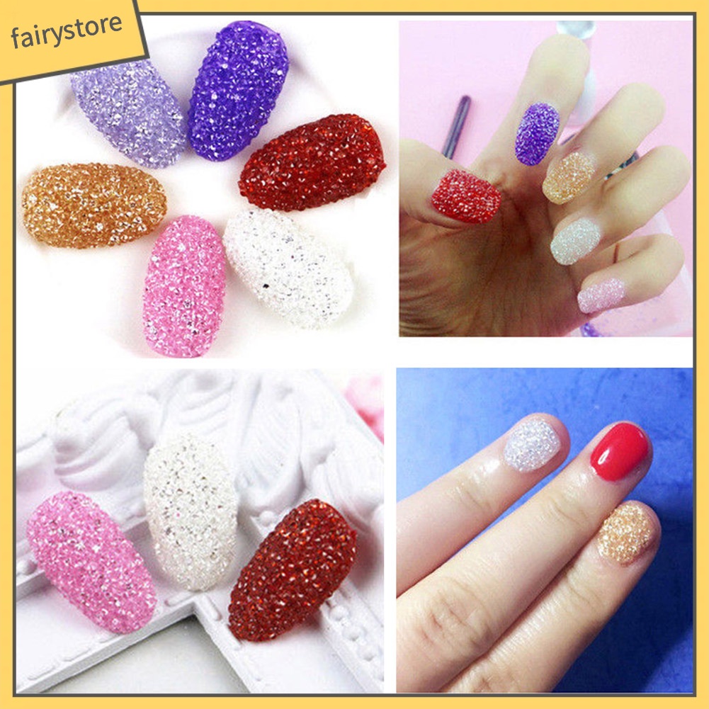 [Hàng mới về] Hộp đá pha lê mini 1.1-1.3mm lấp lánh trang trí móng tay chuyên dụng