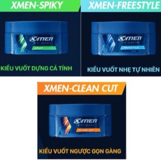 (xã kho) sáp vuốt tóc Wax Xmen spiky, Clean Cut, freestyle (70g hủ)