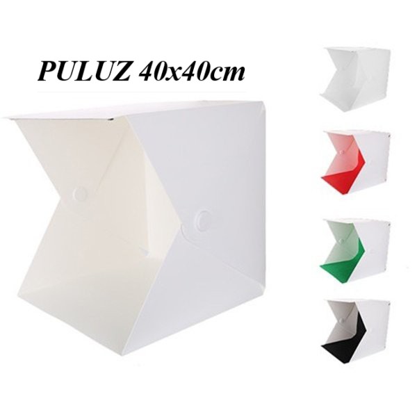 Hộp Chụp Hình Sản Phẩm PULUZ 40x40cm 2 dãy đèn Led siêu sáng