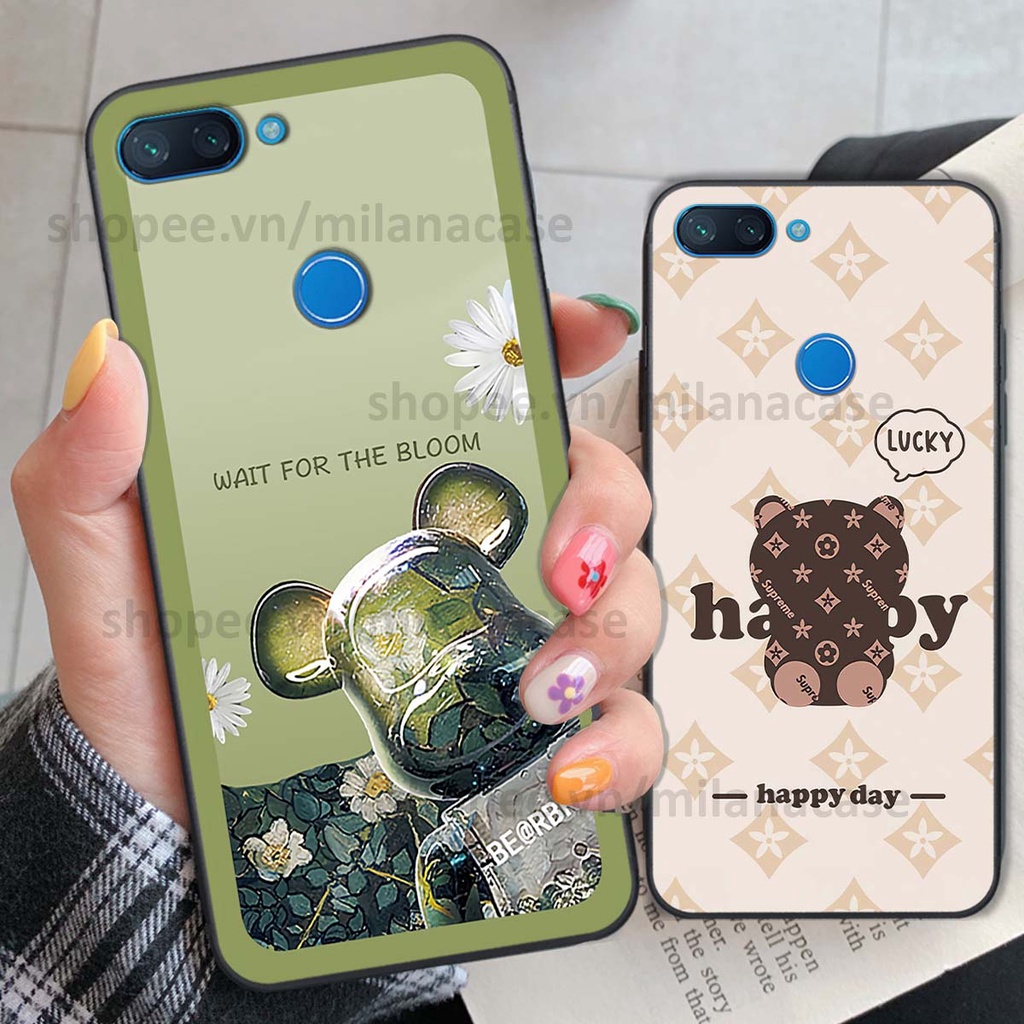 Ốp Xiaomi Mi 8 SE / Mi 8 Lite gấu be@rBrick gấu Teddy Kaws siêu đẹp, phong cách, cá tính