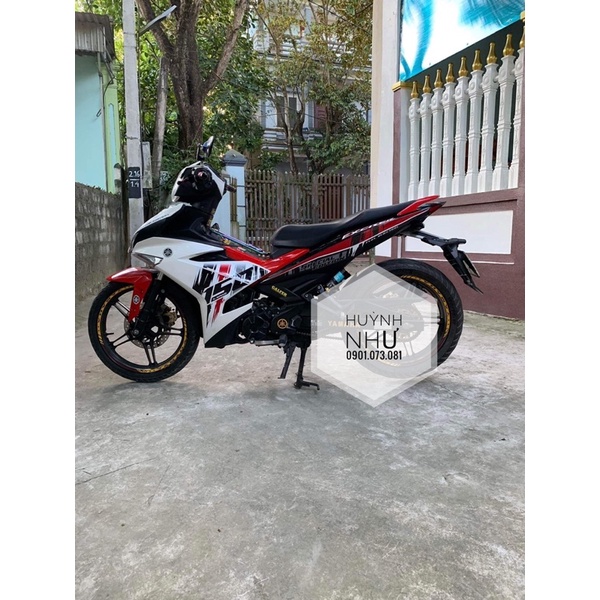 Tem ex150 mẫu mới xe trắng đỏ đen