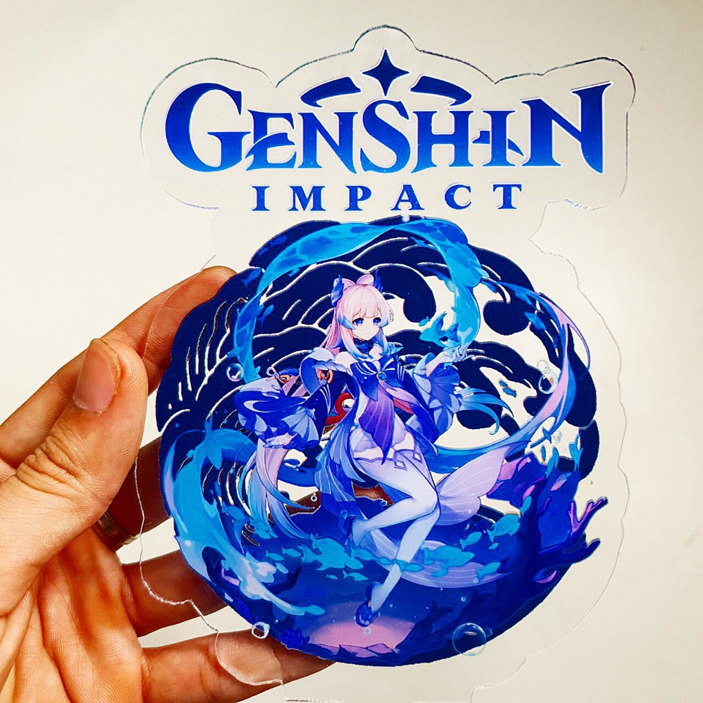 Mô hình Standee One Piece, Genshin Impact, Kimetsu no Yaiba, Demon Slayer anime mica arcrylic decor trang trí