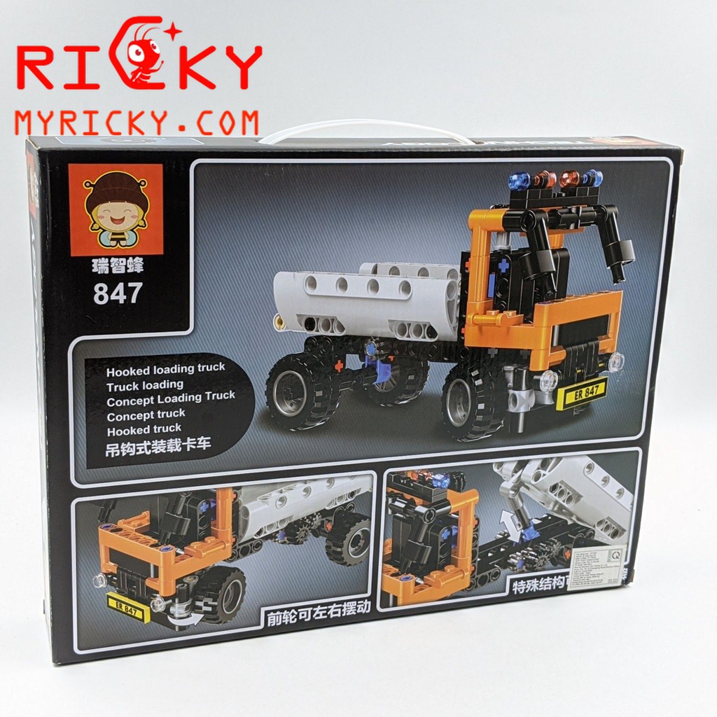 Bộ Xếp Hình lắp ráp xe ben công trình