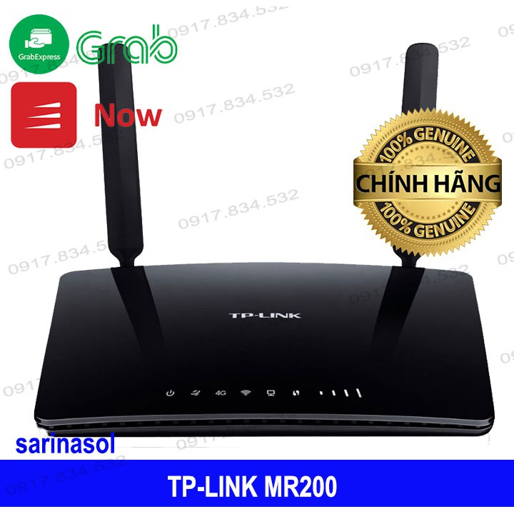 Bộ phát wif TP-Link MR200 tốc độ 300Mbps, phát được 2 băng tần wifi cùng lúc