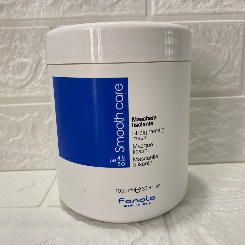 Mặt nạ ủ Fanola Smooth Care Straightening mask suôn mượt cho tóc thẳng xơ rối Italy 1000ml | BigBuy360 - bigbuy360.vn