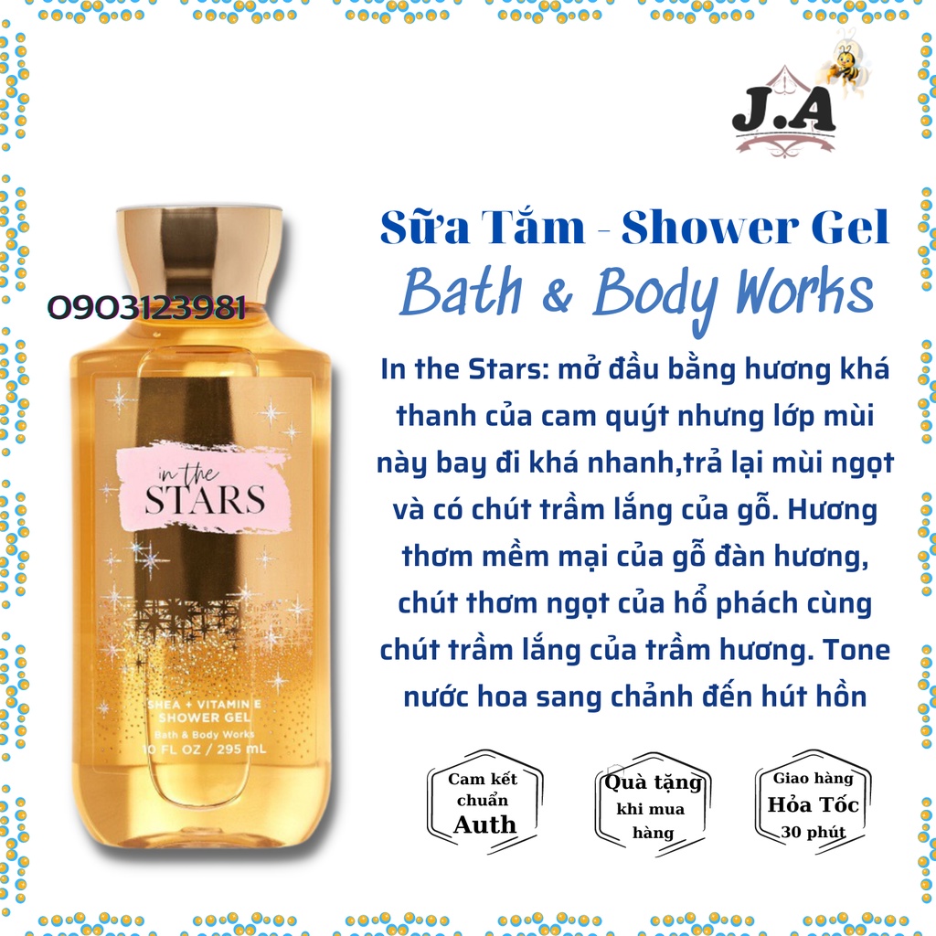 (Mùi Hot) Sữa Tắm Dưỡng Ẩm Bath &amp; Body Works Chính Hãng Mỹ, Showel Gel - J.A Shop