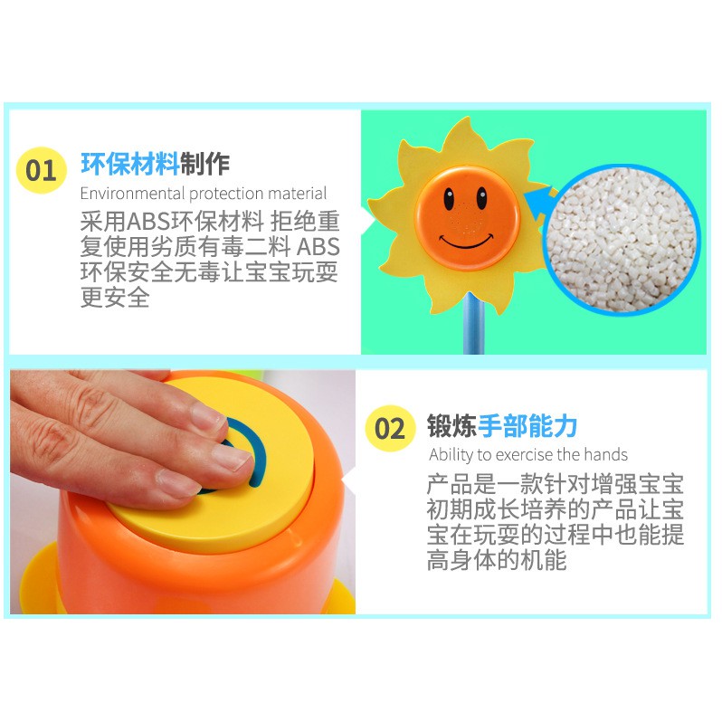 Vòi sen hoa hướng dương cho bé