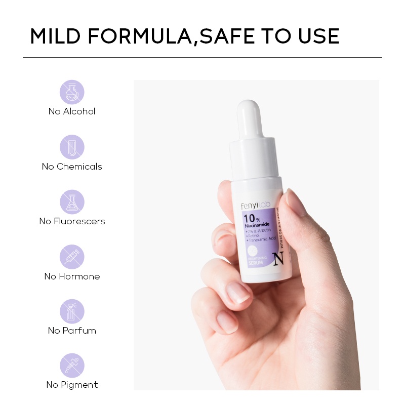 Serum FENYI lab 17ml Chứa 10% Niacinamide 2% Làm Sáng Da Thu Nhỏ Lỗ Chân Lông