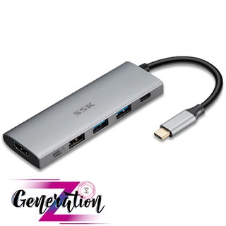 CÁP CHUYỂN TYPE-C RA 2 USB 3.0 + USB 2.0 + HDMI + PD SSK SC102