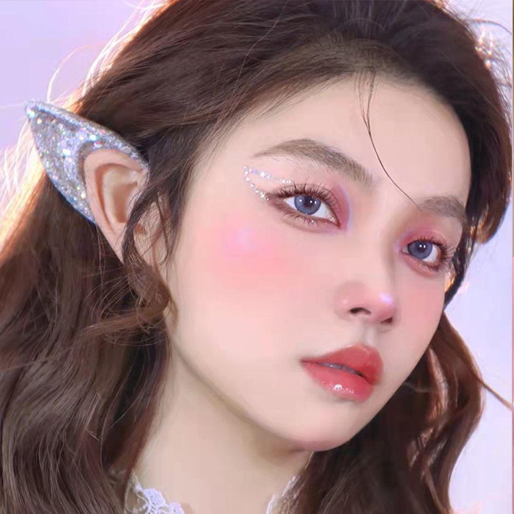 Khuyên Vành Tai Hình Thiên Thần Đính Đá Lấp Lánh Dùng Hóa Trang Dịp Halloween / Giáng Sinh