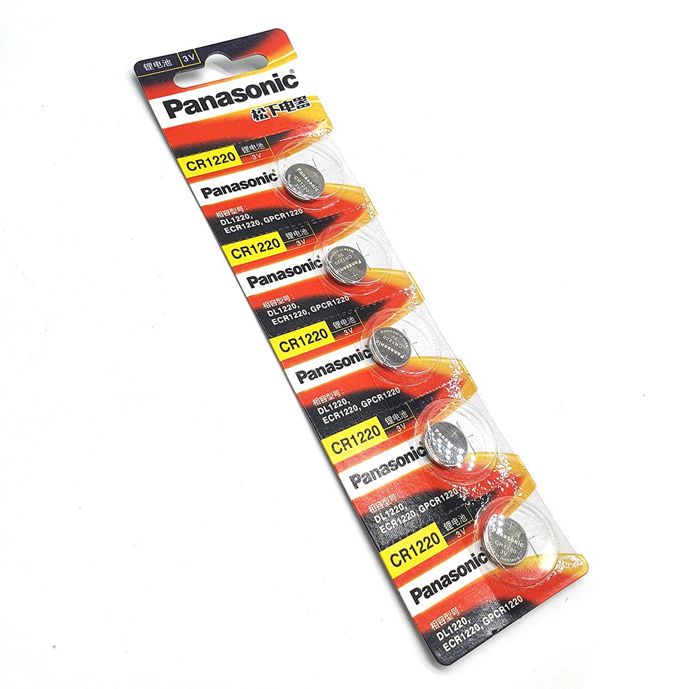 Vỉ 5 viên pin cúc Panasonic CR1632/ CR1620/ CR1616/ CR1220 - Panasonic chính hãng