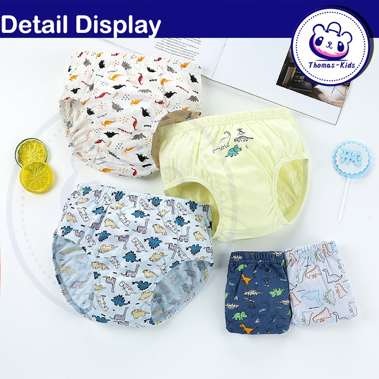 5 Quần lót B159 hình tam giác 80-160cm phong cách Hàn Quốc dành cho bé trai