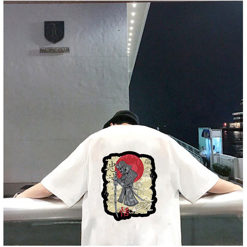 Áo thun unisex độc lạ Samurai form rộng vải dày mịn 2019T1835