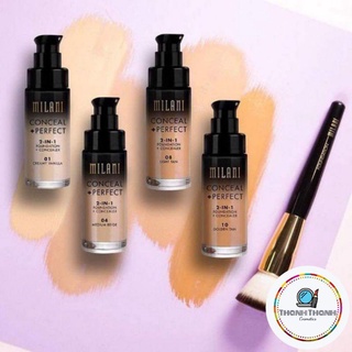 [HÀNG MỸ] KEM NỀN MILANI CONCEALER + PERFECT 2 IN 1(30ml)