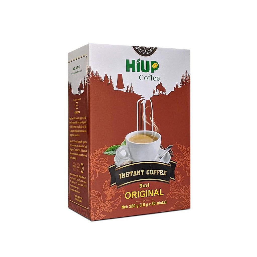 Cà Phê Hòa Tan 3in1 Nguyên Vị (20 gói x 16gr) - HIUP Coffee | BigBuy360 - bigbuy360.vn