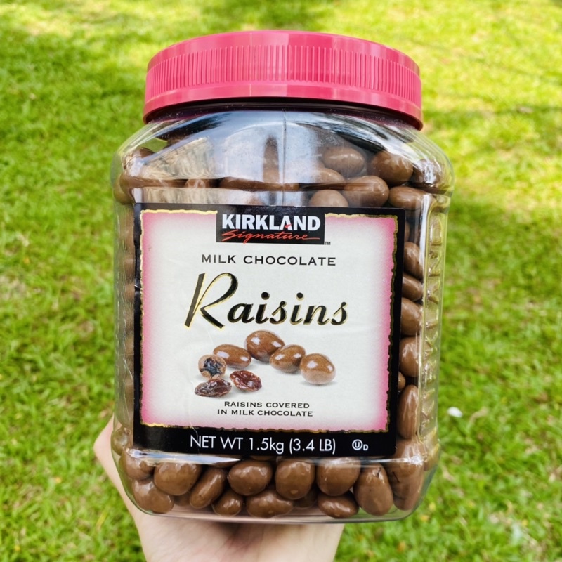 Socola Kirkland bọc nho khô 1.5kg hàng Mỹ nguyên hộp