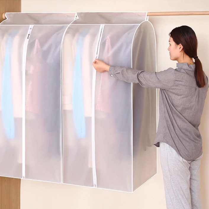 Vỏ Bọc Quần Áo Ba Chiều Trong Suốt Chống Bụi Có Thể Tái Sử Dụng