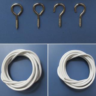 Bộ dây treo rèm cửa bằng kim loại có móc hình cá sáng tạo