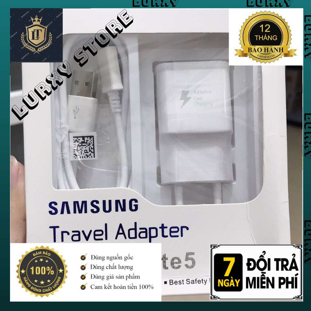 Xả Bộ Sạc Samsung S6/S7/Note 5 Travel - Hỗ Trợ Sạc Nhanh