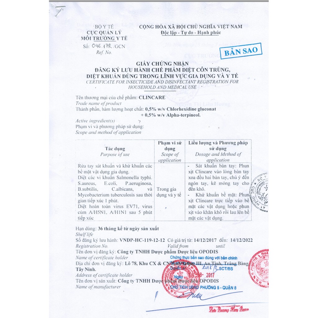 Sát khuẩn nhanh Clincare SH | BigBuy360 - bigbuy360.vn