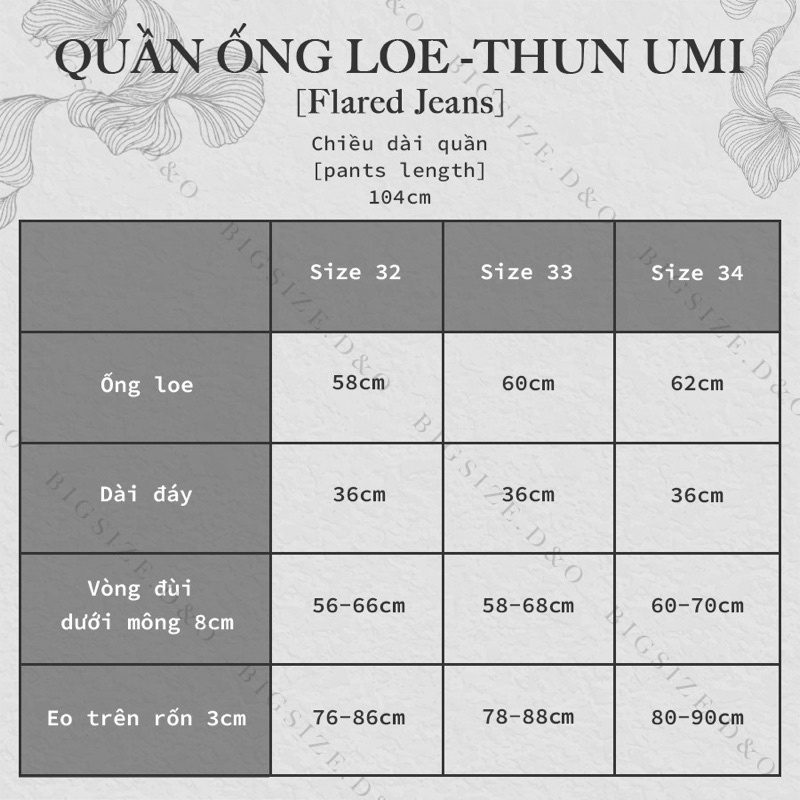 [Bigsize 58-90kg] Quần Ống Loe Thun Umi Đen Tuyền, Cạp Siêu Cao, Dài 105cm, Co Giãn Mạnh
