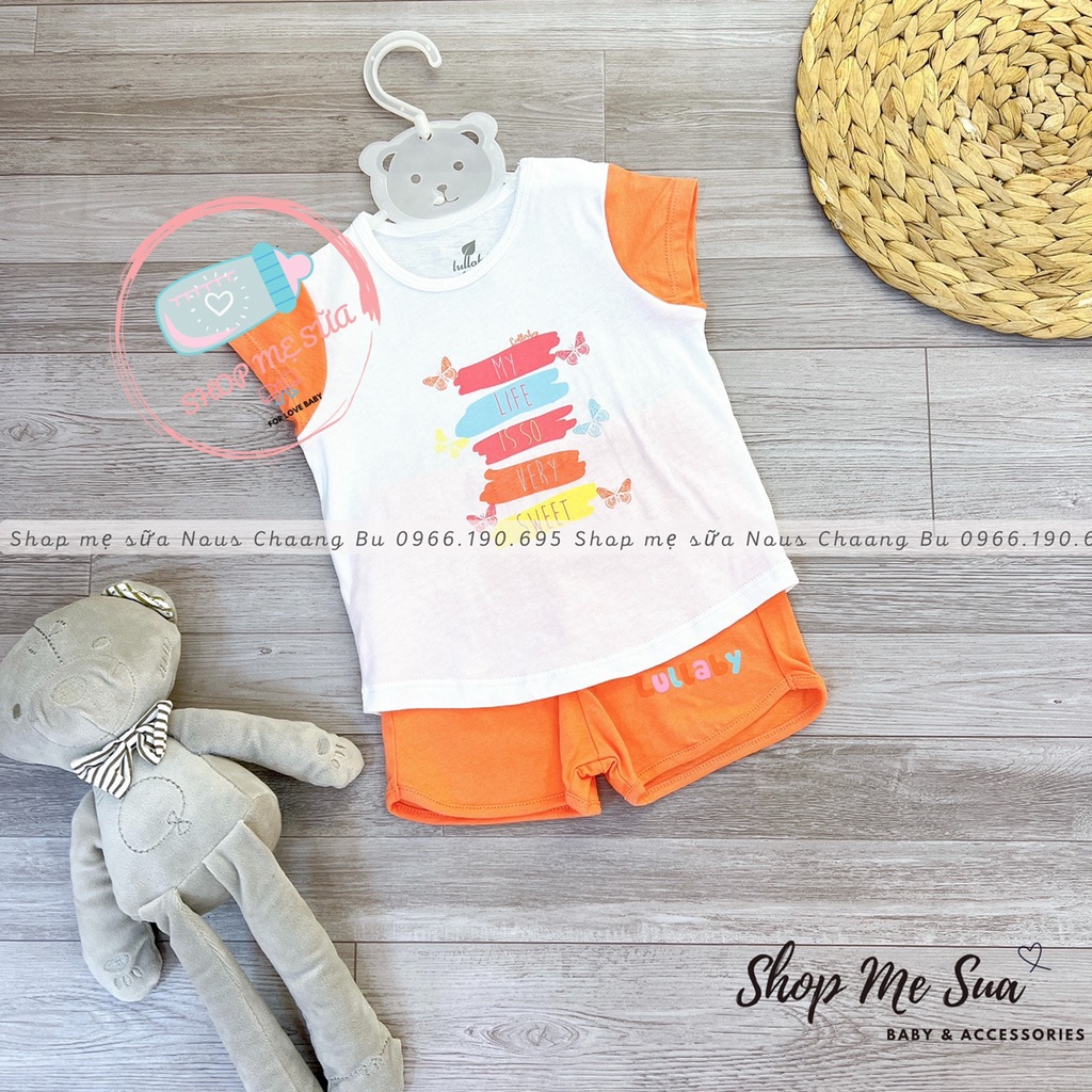 LULLABY Bộ cộc tay cotton cho bé