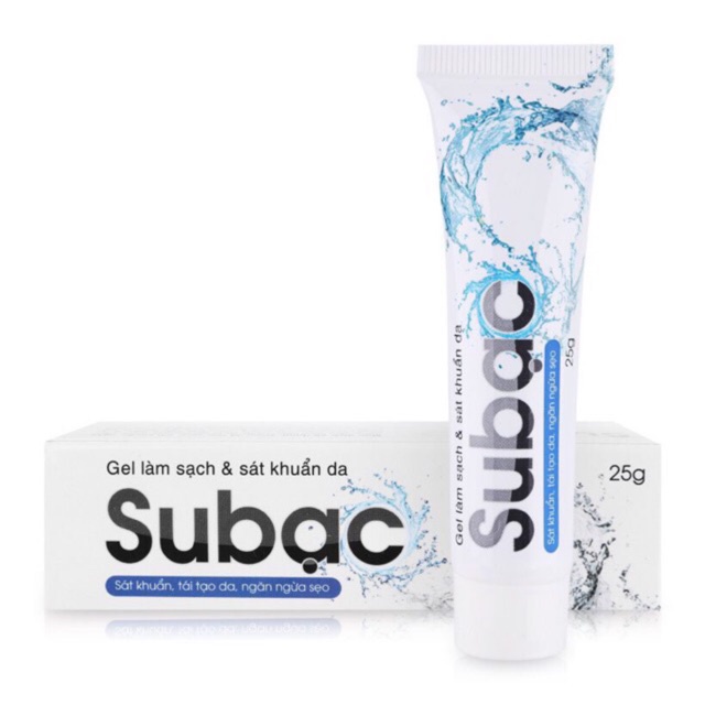 Gel Subạc: Sát khuẩn, tái tạo da, ngăn ngừa sẹo 25g