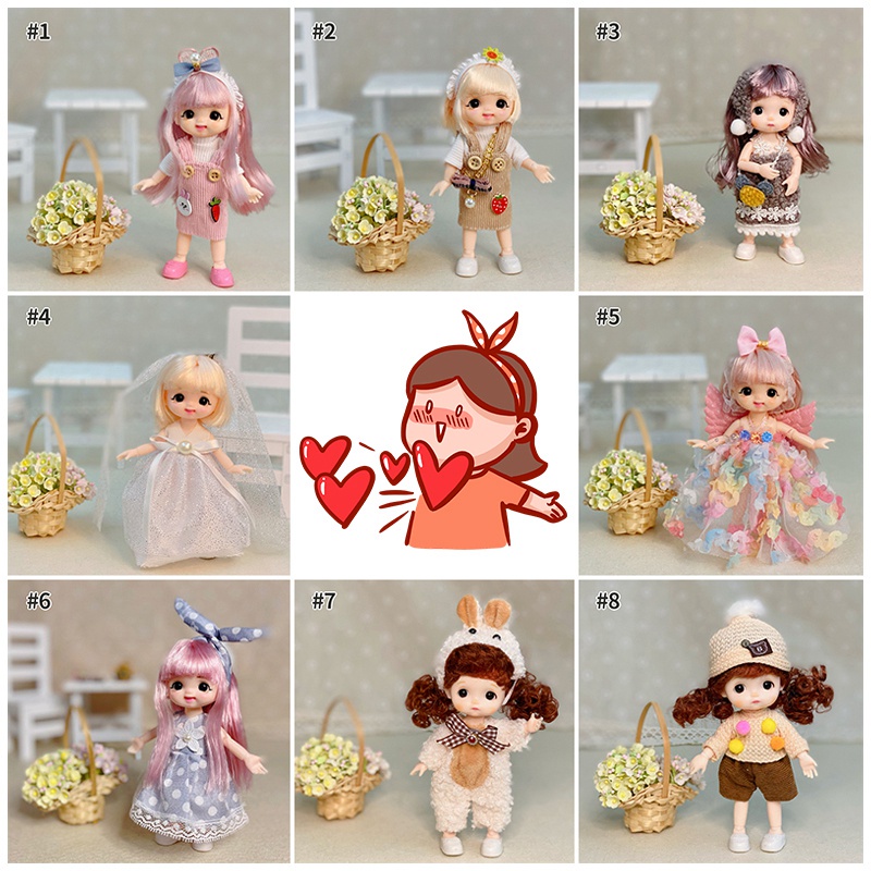 Đầm Búp Bê Dễ Thương 17cm